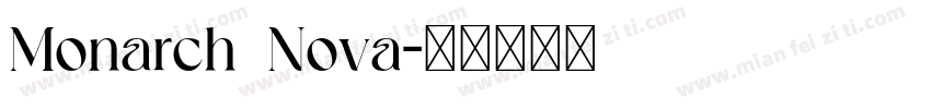 Monarch Nova字体转换